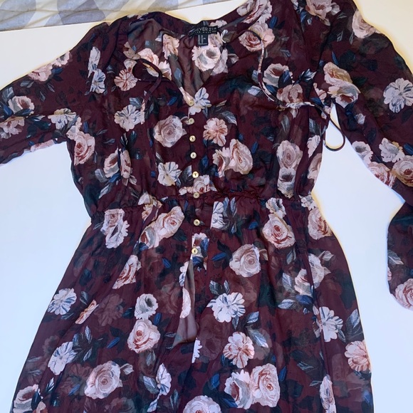 Forever 21 Flower Dress in Plus Size 0x - Picture 4 of 4